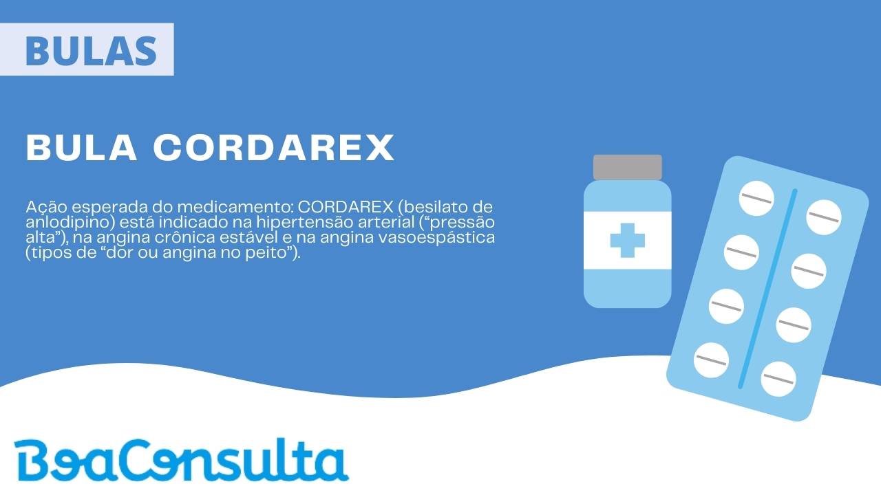 Bula cordarex comprimido